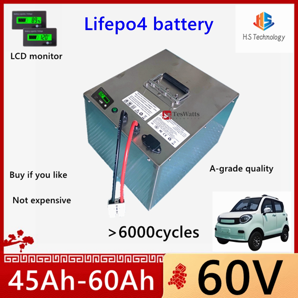 HS Lifepo4 60V 45Ah 50Ah 60Ah  – 60V 50Ah Electric Scooter Battery Bewertung und Preis