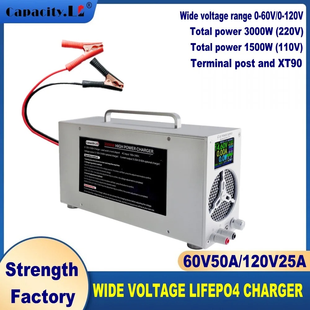 Einstellbares Strom-/Spannungs – 84V 20A Smart Charger Bewertung und Preis